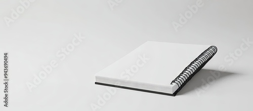 notebook isolated against a...