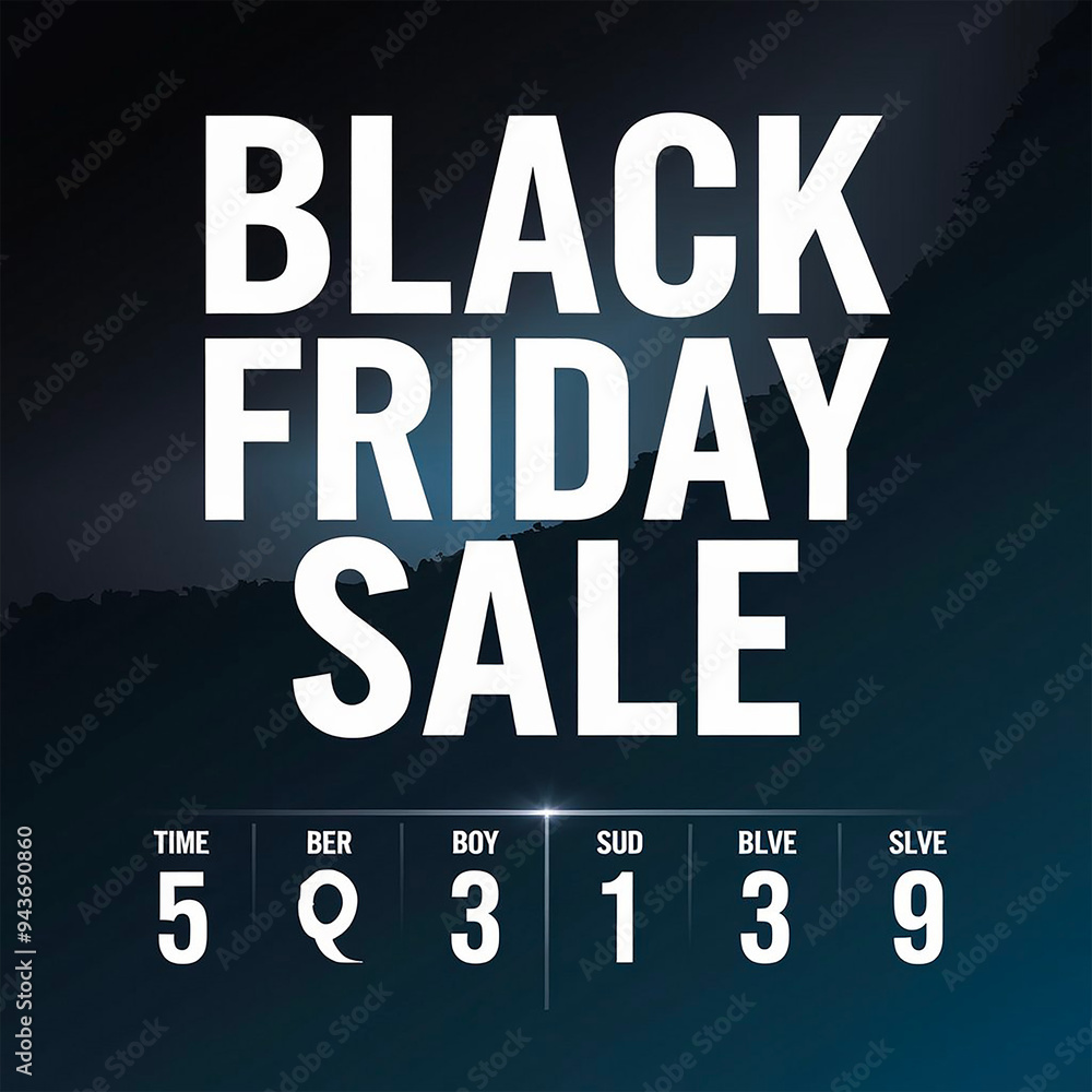 Black Friday Sale 3D Banner Modern Split Typographic Design Template Isolated On Black Background Black Friday Sale 3D Banner Modern Split Typographic Design Template Isolated On Black Background