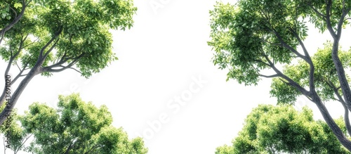 group of treetops and tree ...