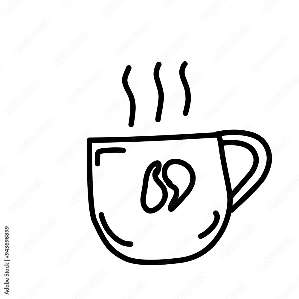 design of warm coffee drink with glass design of warm coffee drink with glass
