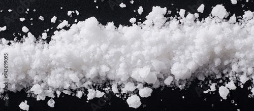 Close up of white salt agai...