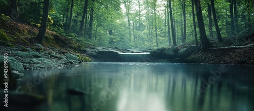 Long exposure of a tranquil...
