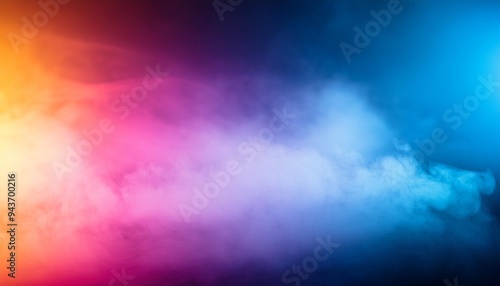 abstract colorful mist background with grain unfocussed ambient neon light modern minimal wallpaper photo