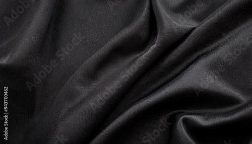 close up of black cloth texture background