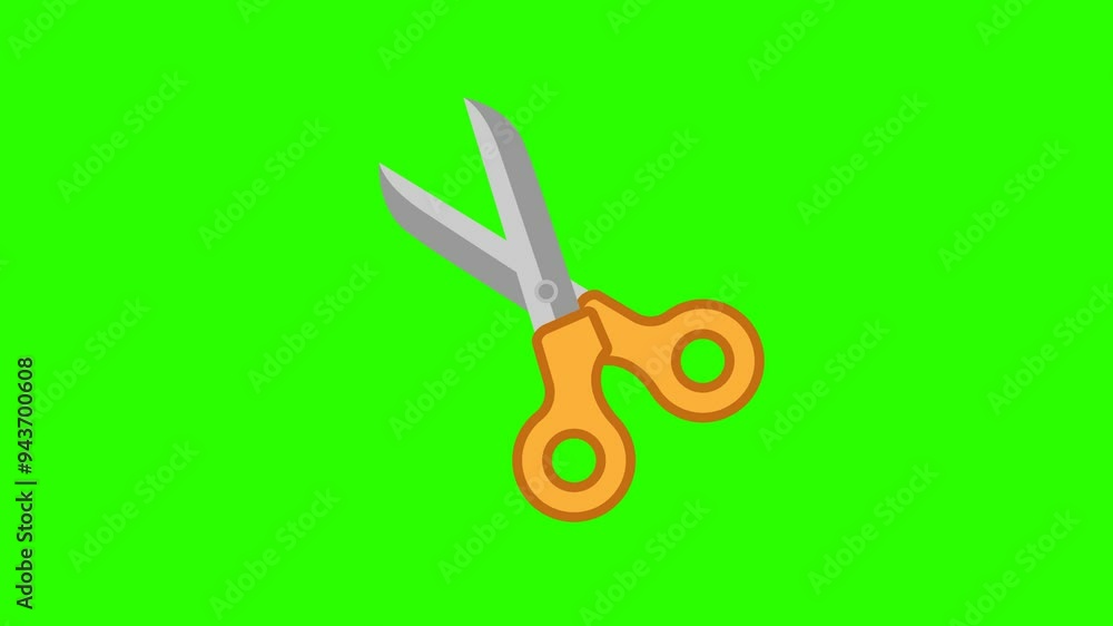 Animated Scissors, Suitable for Advertising and Promotion of Product Content. Transparent background or green background. 4K resolution Animated Scissors, Suitable for Advertising and Promotion of Product Content. Transparent background or green background. 4K resolution
