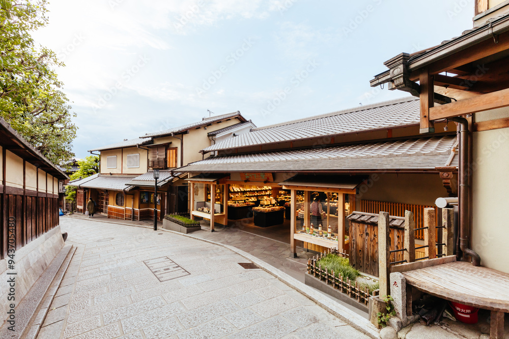 Street in Higashiyama District in Kyoto Japan Street in Higashiyama District in Kyoto Japan