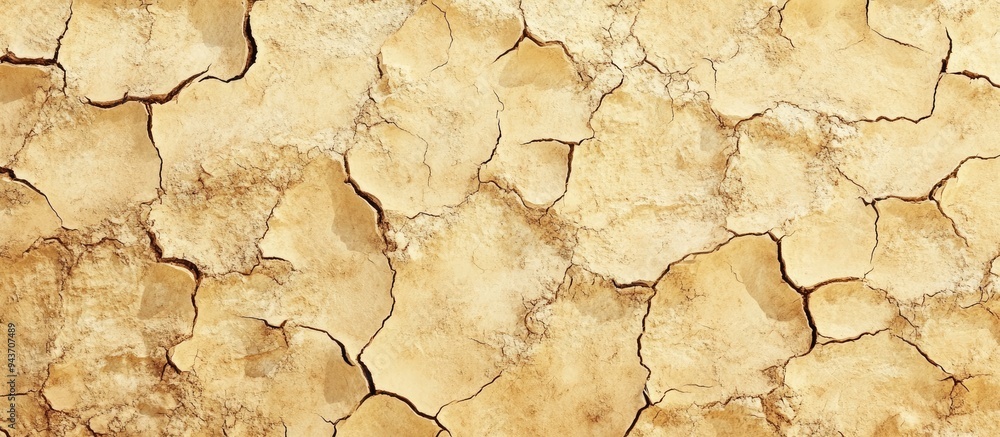 Beige background The ground is dry and cracked due to drought Drought Copy space Background suitable for presenting work or text Beige background The ground is dry and cracked due to drought Drought Copy space Background suitable for presenting work or text