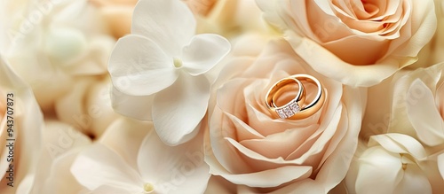 A couple of gold wedding ri...