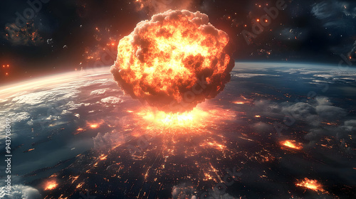 A massive explosion erupts ...