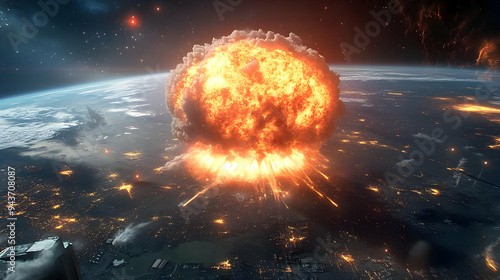 A massive explosion erupts ...