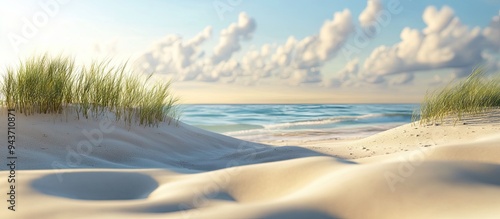 Wallpaper Mural design on the sands. with copy space image. Place for adding text or design Torontodigital.ca