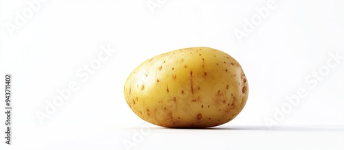 potato against a white back...