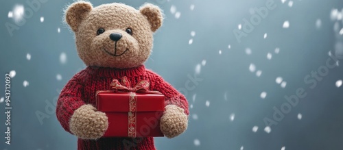 Teddy Bear dressed in a red...