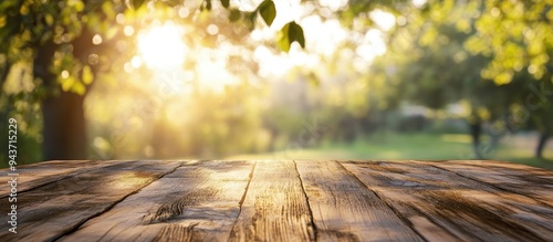 Tabletop and blurred nature...
