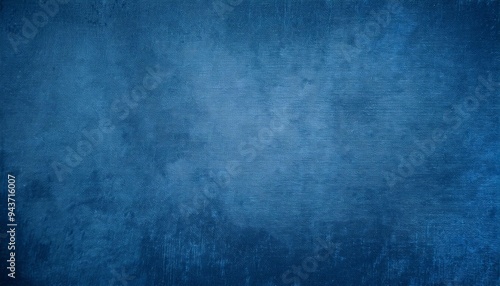 grungy blue stained canvas background or texture