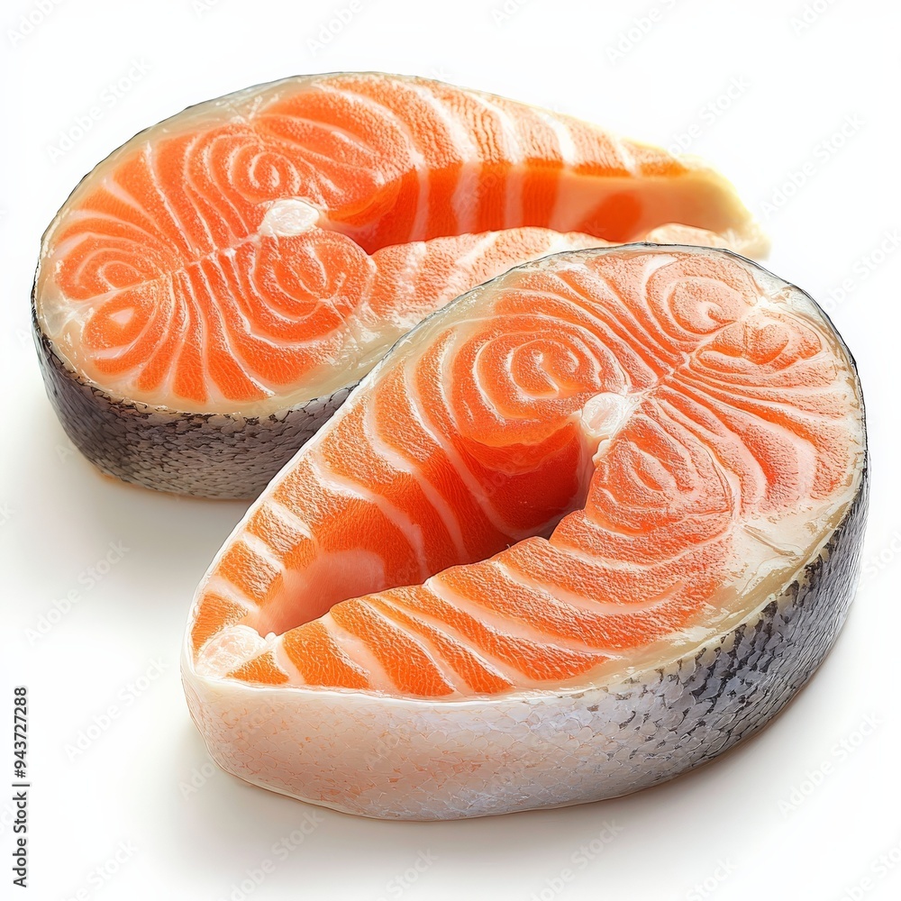 Fresh Raw Salmon Fillet.