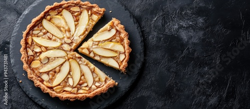 Slice of pear almond cream ...