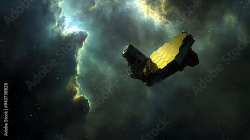 A space telescope with a he...
