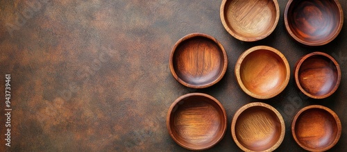 A selection of empty wooden...