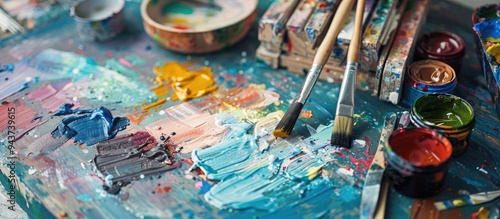 Paint palette house plan an...