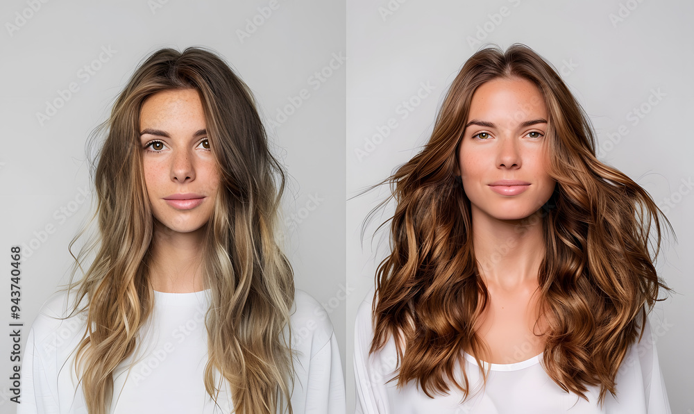 graphic advertising images focusing on beauty and hair graphic advertising images focusing on beauty and hair