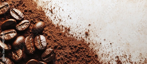 Coffee powder border for co...