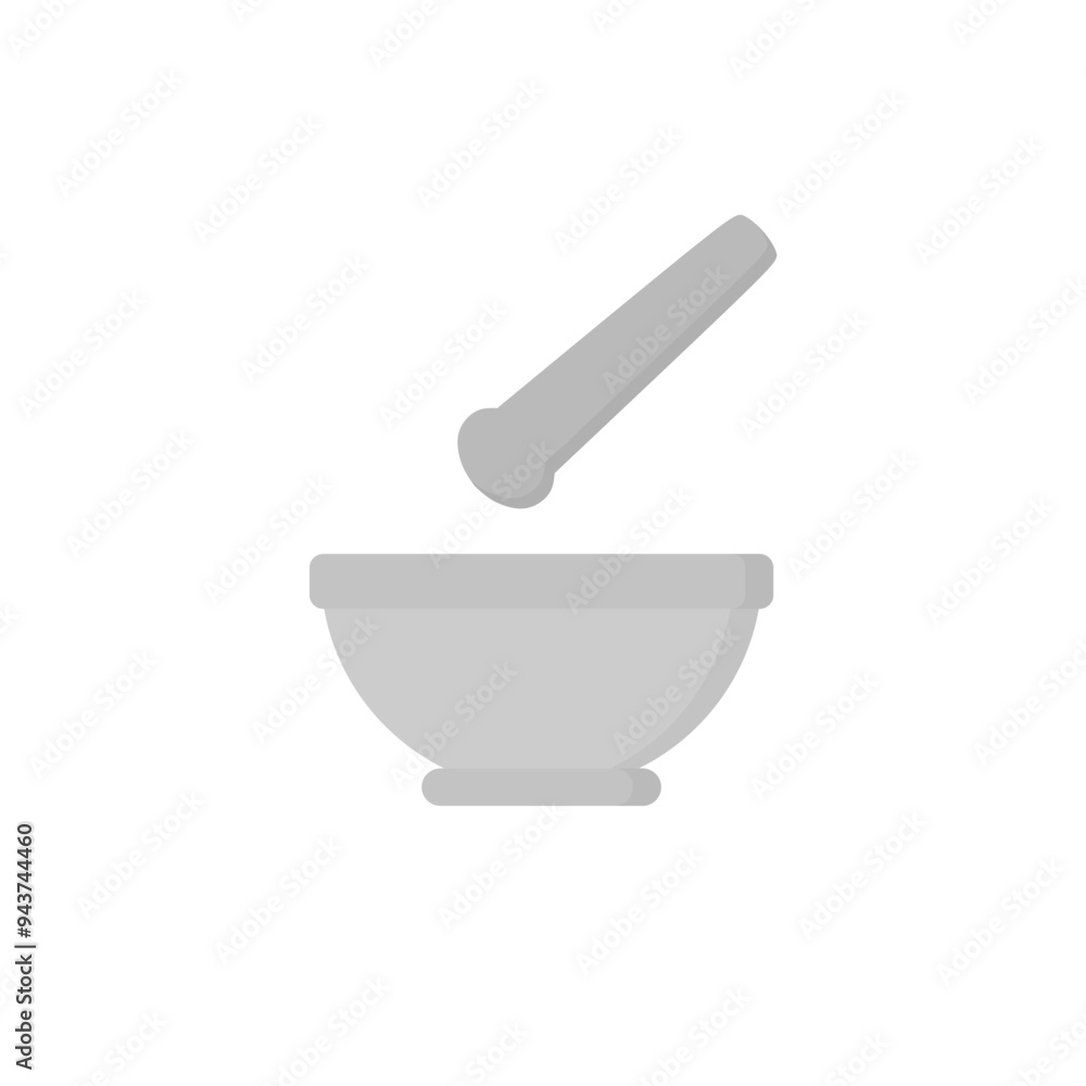 mortar and pestle flat design vector illustration. Grinding tools. mortar and pestle flat design vector illustration. Grinding tools.