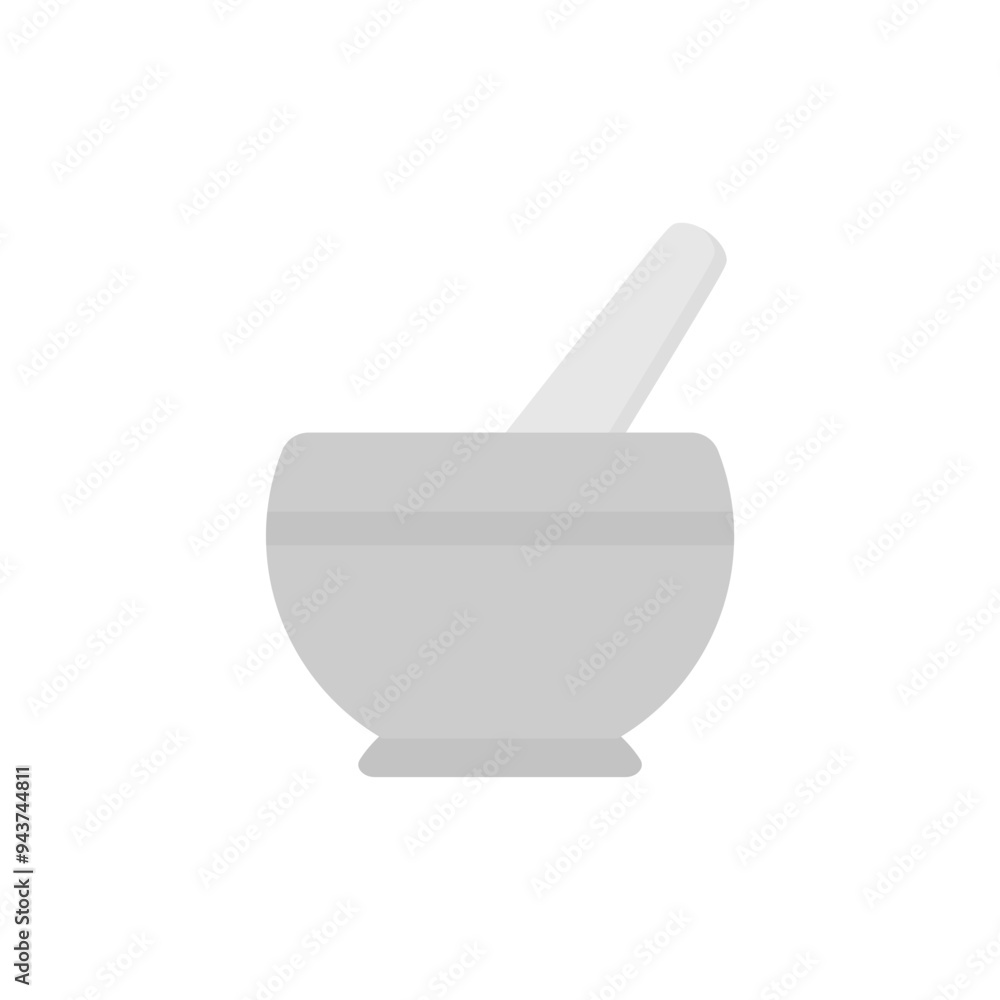 mortar and pestle flat design vector illustration. Grinding tools. mortar and pestle flat design vector illustration. Grinding tools.