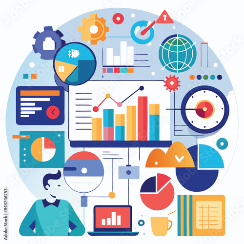 Data Inform Concept Illustration
