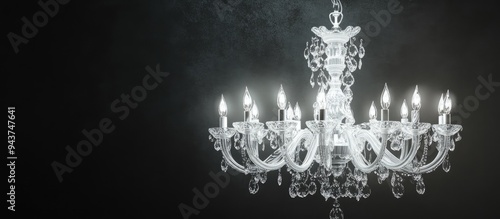Ceiling chandelier. with co...