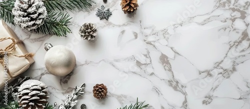 White marble table decorate...