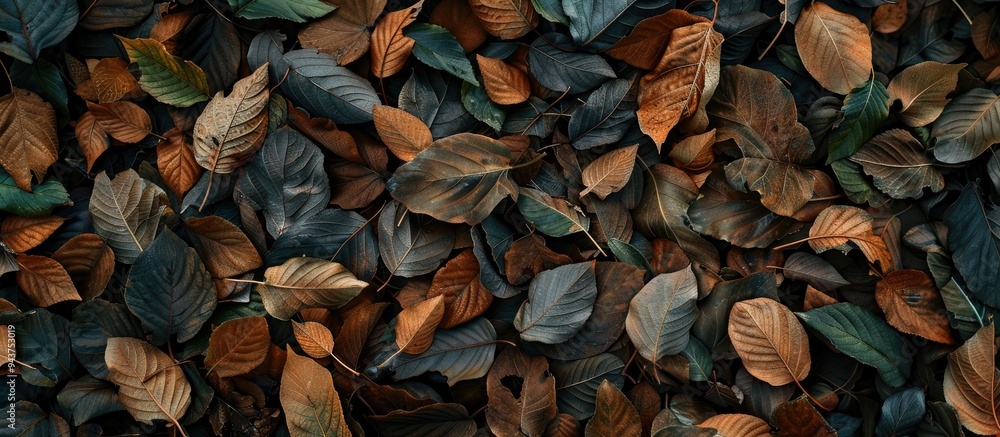 dry leaves and green leaves for background. with copy space image. Place for adding text or design dry leaves and green leaves for background. with copy space image. Place for adding text or design