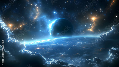 A stunning view of a planet...