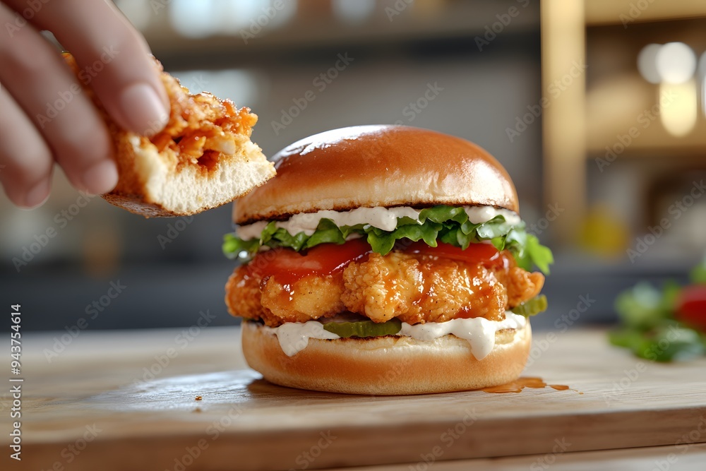 Delicious Buffalo Chicken Sandwich Delicious Buffalo Chicken Sandwich