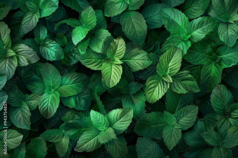 Many fresh peppermint leaves texture background, fragrant spices pattern, Mentha piperita mockup Many fresh peppermint leaves texture background, fragrant spices pattern, Mentha piperita mockup