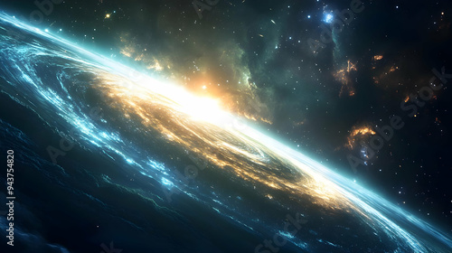 A stunning view of a planet...