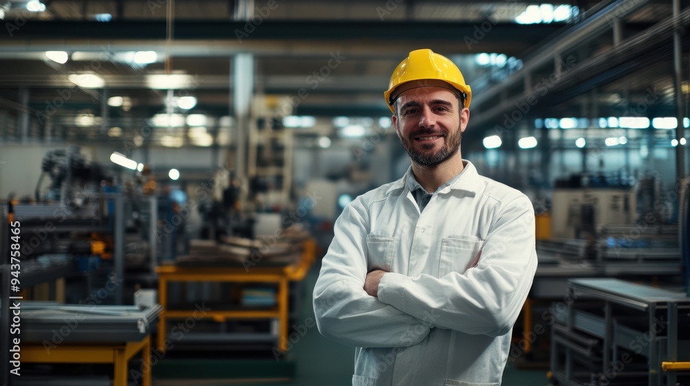 The industrial factory worker The industrial factory worker