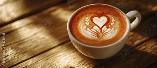 Selective focus on a cup of...