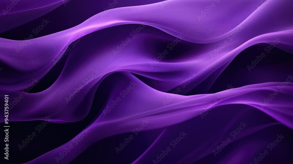 Flowing purple waves creating a luxurious and dynamic abstract background Flowing purple waves creating a luxurious and dynamic abstract background