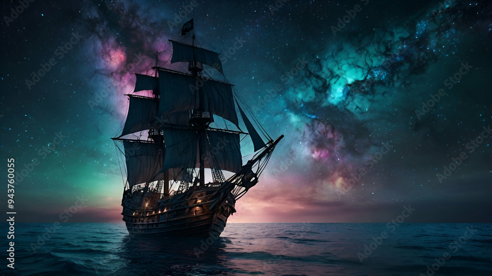 pirate ship in the night pirate ship in the night