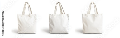 The cotton ecobag is today's modern illustration for canvas tote bags made from eco-recycling cloth. photo