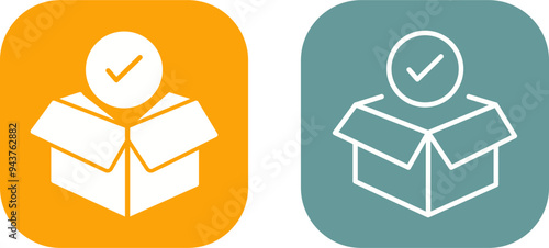 Package Receiving Vector Icon
