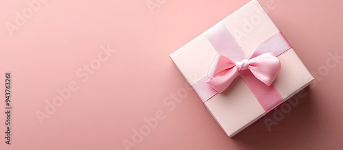 Gift box wrapped in pastel ...