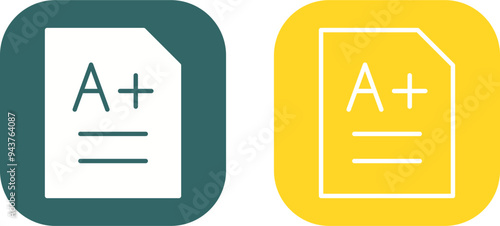A grade Vector Icon