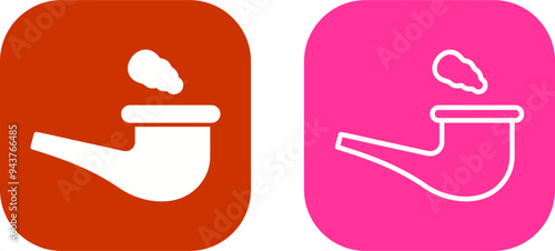 Smoke Pipe Vector Icon