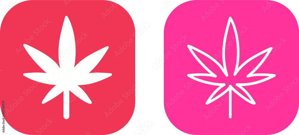 Weed Vector Icon Weed Vector Icon