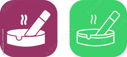 Ashtray Vector Icon