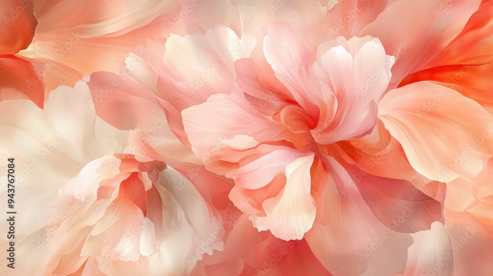 Abstract Pink and Peach Flower Petals Background, Soft and Delicate Floral Texture, Artistic Floral Design, Nature Inspired Pattern Abstract Pink and Peach Flower Petals Background, Soft and Delicate Floral Texture, Artistic Floral Design, Nature Inspired Pattern