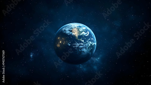 A stunning view of planet E...