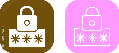 Pin Code Vector Icon